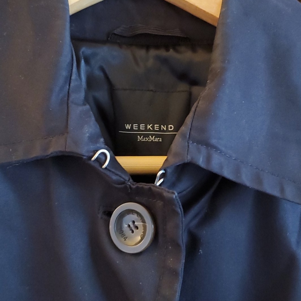 Maxmara Weekend, black cotton twill swing jacket - Picture 3 of 7